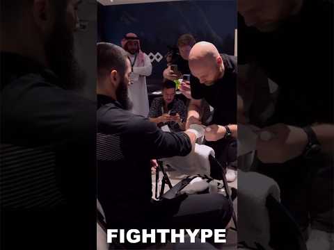 Artur Beterbiev WRAPS HANDS to KNOCK OUT Dmitry Bivol MOMENTS BEFORE WAR