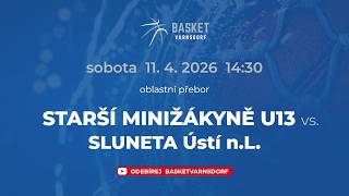 TJ Slovan Varnsdorf vs.  SLUNETA Ústí n. L. - U13G -  11.4.2026 14.30