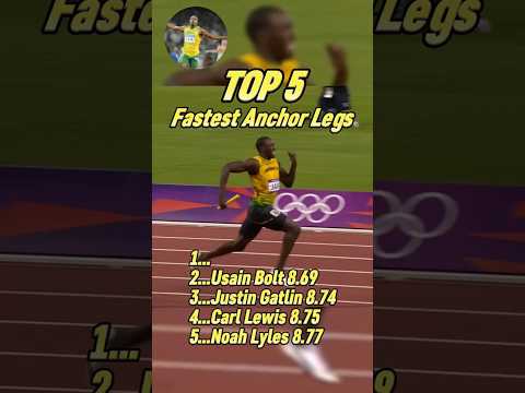 Top 5 Fastest 4x100m Anchor Leg Splits In Sprinting History!
