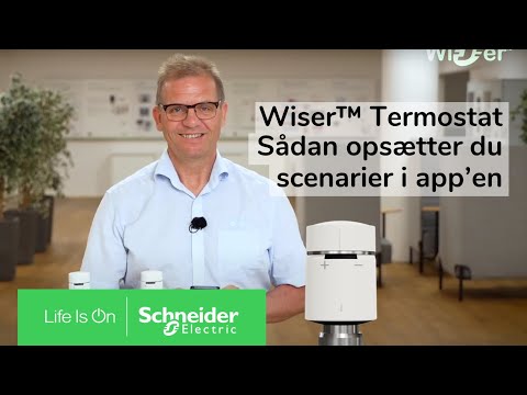 Wiser Radiatortermostat – Scenarier med varmestyring | Schneider Electric