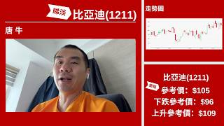 【星級輪證】比亞迪109元阻力大 部署淡倉博回調