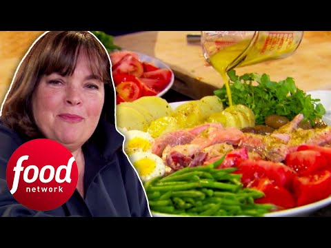 Ina Makes Baked Salmon Niçoise For A Baby Shower | Barefoot Contessa