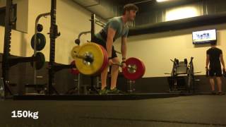 Deadlifts and a 215kg attempt