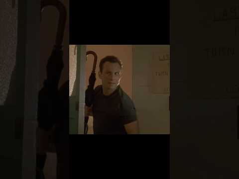 Whodunnit?  ‘Twas Christian slater- in the basement - with an umbrella !