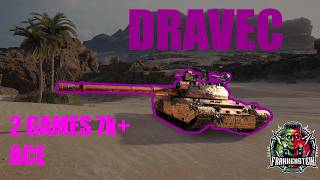 WOT Gameplay | DRAVEC - 2 Games 7k+ DMG + ACE #wot