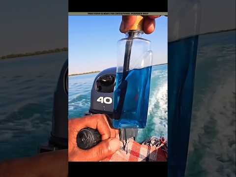 Watch the 40 horsepower engine run on bottle oil.