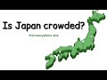 Population Density and Comparison of Japan