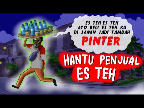 T3RROR HANTU PENJUAL ES TEH #HORORMISTERI | Kartun Hantu, Animasi Horor