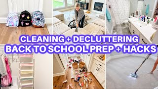 BACK TO SCHOOL PREP 2025 DECLUTTER + ORGANIZE + CLEAN WITH ME | CLEANING MOTIVATION  JAMIE'S JOURNEY