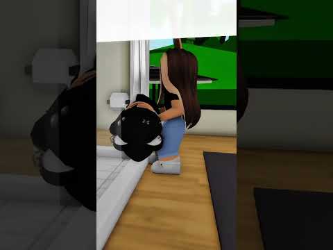 Minha irmã me adotou em Brookhaven 🤡 #roblox #robloxshorts