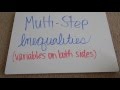 Mastering Multi-Step Inequalities with Variables