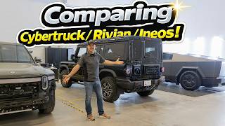 Tesla Cybertruck vs Rivian R1T vs Ineos Grenadier SUV - Which We Choose?! Comparison of What We Like