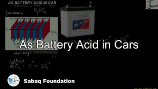 As Battery Acid in Cars