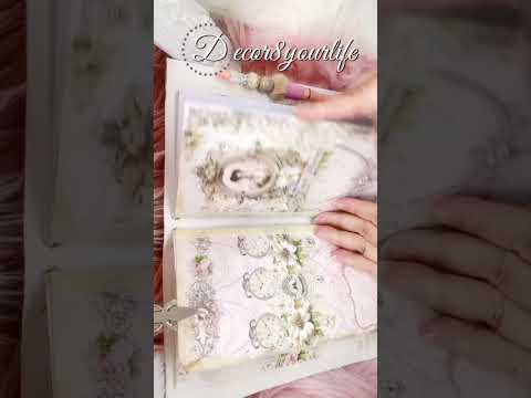 📕⭐️💖Travelers Notebook Flip-through | Blush, Lace & Pearls by Decor8yourlife  #junkjournal