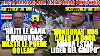 ¡CALLARON A LOS TICOS ! DECÍAN QUE HAITÍ HUMILLARÍA A HONDURAS… PERO TERMINARON GOLEADOS 3-0
