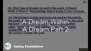 A Dream Within A Dream Part 2