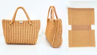 Bolsa de Crochê Inteiriça Muito Fácil | Passo a Passo da Bolsa Amora