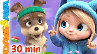 😍 Down by the Bay and More Nursery Rhymes | Farm Animals Song | Baby Songs by Dave and Ava 😍