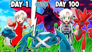 I Spend 100 Day With Only Steel Type Pokemon in Pokemon Sword & Shield [ FULL POKEMON MOVIE ]