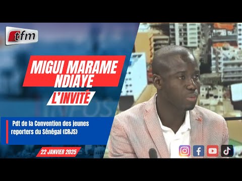 l´invite d´infos matin | Migui Marame NDIAYE, Pdt de la Convention des jeunes reporters du Sénégal