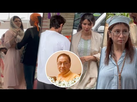 Mannara Chopra' Father's Funeral: Khanzaadi, Abhishek Kumar, Rohit Verma & Others Pay Condolences