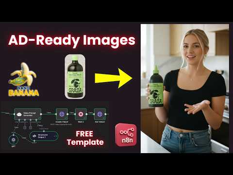 Turn Any Photo Into an Ad with NanoBanana AI Agent (FREE n8n Template)
