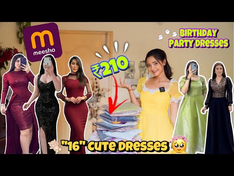 16 Cute Birthday & Party Dresses from Meesho😍❤️ | Starting at ₹210 only🤑| #meesho #birthdaydress