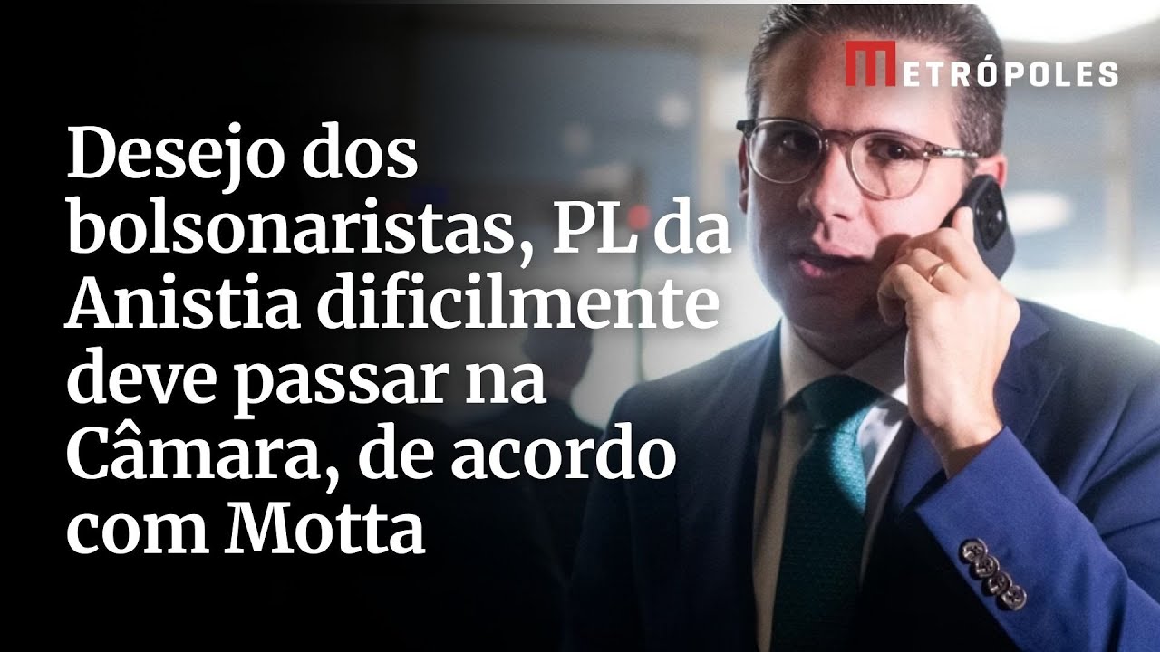 Desejo dos bolsonaristas, PL da Anistia dificilmente deve passar na Câmara, de acordo com Motta