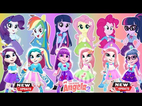 My Talking Angela 2😻 || 🌈My Little Pony || EQUESTRIA GIRLS || New Update || Cosplay