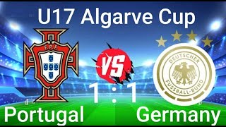 ALGARVE CUP 2022, U17 Portugal vs Germany 1-1; Lagos, Portugal 2022-02-11