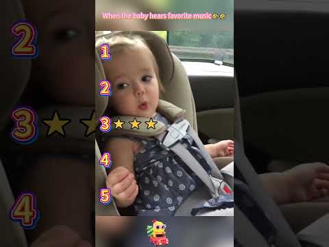 When the baby hears favorite music🤣🤣