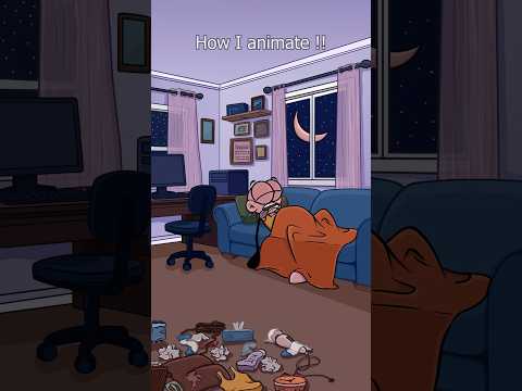 How I animate (4k memes) #shorts #animation