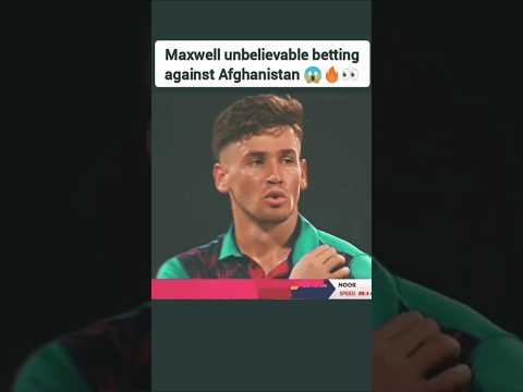 MAXWELL UNBELIEVABLE BETTING AGAINST AFGHANISTAN #cricketlover #cricket #motivation
