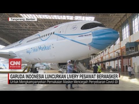 Penampakan "Masker" di  Pesawat Garuda Indonesia