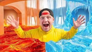 I Filled My House with LAVA vs ICE!