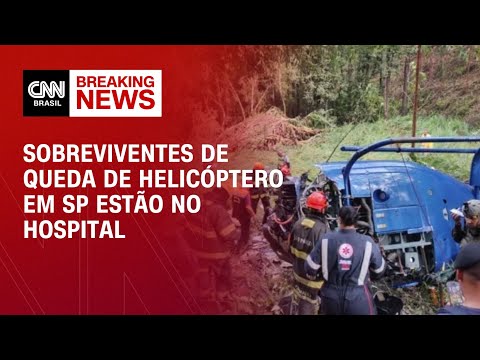 Sobreviventes de queda de helicóptero em SP estão no hospital | LIVE CNN