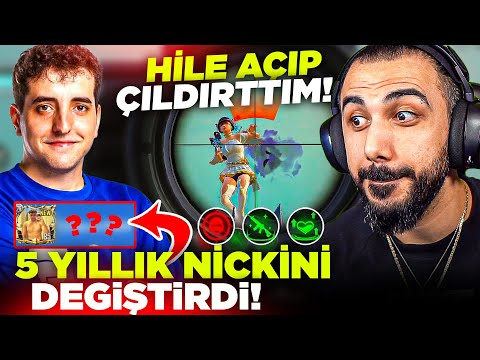 HİLE AÇIP KERİM YAMAN'I KIŞKIRTTIM! 🤣 5 YILLIK NİCKİNİ DEĞİŞTİRTTİM!! (AĞLADI) | PUBG MOBILE