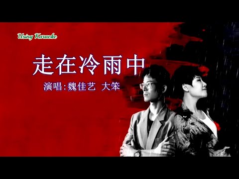 走在冷雨中 (合唱) 魏佳艺/大笨-主唱 KARAOKE