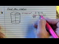 Finding the Radius of a Cylinder