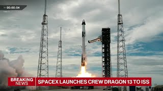 YouTube video thumbnail: Spacex Launches Crew for Nasa on Retiring Dragon Capsule