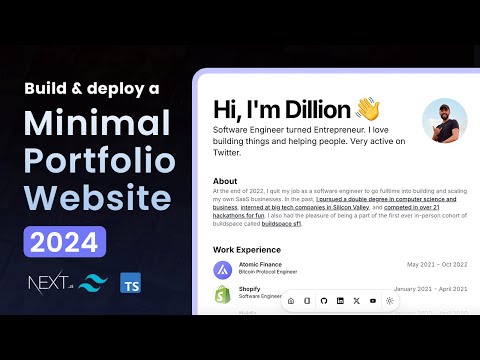 Build a Portfolio Website with Next JS , TailwindCSS and Framer Motion