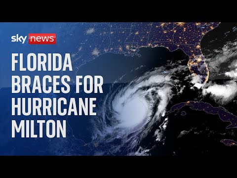 Watch live: People in Florida prepare for Hurricane Milton as it heads towards the US state