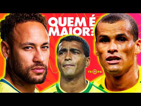 TIERLIST DE LENDAS DO BRASIL! NEYMAR É MAIOR QUE ROMÁRIO E RIVALDO? | Tropa ge tv