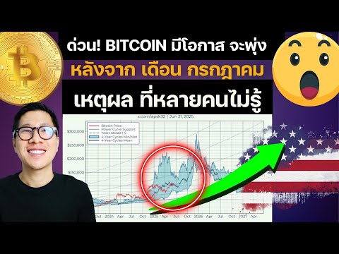 ด่วน! BITCOIN มีโอกาส จะพุ่ง หลังจาก เดือน กรกฎาคม เหตุผล ที่หลายคนไม่รู้
