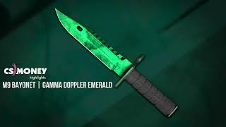 M9 Bayonet Gamma Doppler Emerald Gameplay video