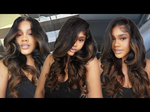 The Perfect Precurled Ombre Color Loose Wave Glueless Wig | Beginner Friendly| Sunber Hair