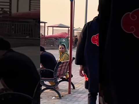 Kakashi X itachi in Public 😮Everyone is shocked 😳 #shortvideo #kakashi #itachi #cosplay #anime