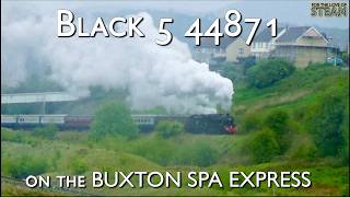 'Black 5' 44871 Battles the High Peak Rain: Buxton Spa Express May 2026