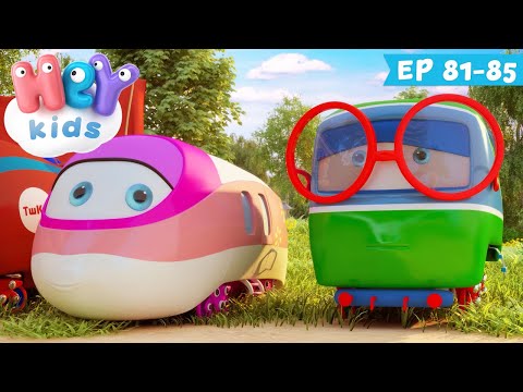 Trenuri pentru copii 🚂 Desene Animate - Trenuletele | Episoadele 81-85 | HeyKids