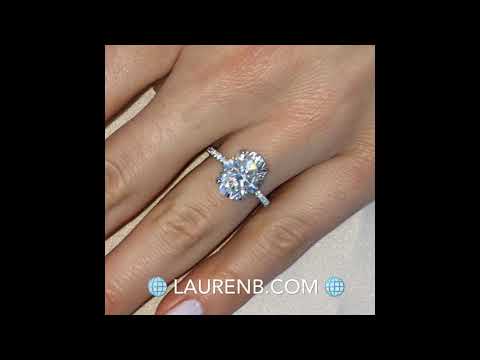 5 ct Oval Moissanite Signature Wrap Ring